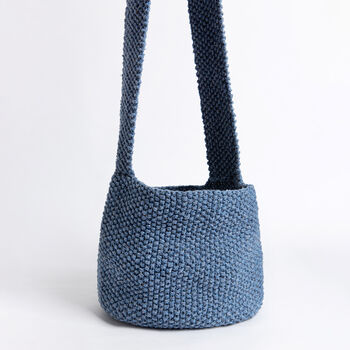 Moss Stitch Bag Easy Knitting Kit, 3 of 6