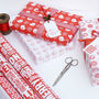 Red And White Assorted Christmas Wrapping Paper Set, thumbnail 2 of 6