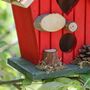 Personalised Robin Red Hanging Bird House, thumbnail 7 of 9