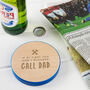 Engraved 'Call Dad' Coloured Coaster Gift For Fathers Day, thumbnail 4 of 7