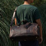 Leather Holdall Weekend Bag With Luggage Tag, thumbnail 7 of 12