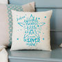 Twinkle Star Personalised Cushion, thumbnail 2 of 2