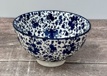 Blue And White Floral Design Bowl, 6 of 6