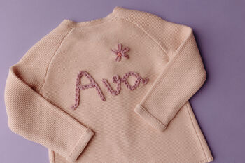 Personalised Handstitched Cardigan, 3 of 12