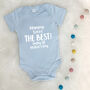 Mummy You're The Best Personalised Babygrow, thumbnail 2 of 8