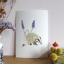 Badger And Muscari Giclee Fine Art Print, thumbnail 1 of 9