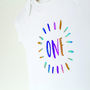 Childs Birthday Number Baby Grow Or T Shirt, thumbnail 2 of 7