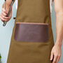 Personalised Canvas And Leather Apron, thumbnail 5 of 9