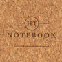 Personalised Initial Vegan Cork Notebook For Him, thumbnail 3 of 7