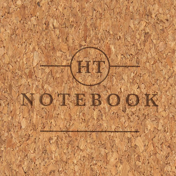 Personalised Initial Vegan Cork Notebook For Him, 3 of 7
