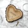 Personalised Carved Wooden Heart Trinket Dish, thumbnail 2 of 9