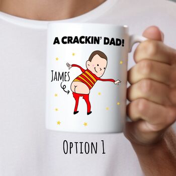 Personalised Crackin' Dad Mug For Dad, 2 of 10