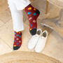 Royal Flush Red And Snowflake White Men's Socks Bundle, thumbnail 5 of 5