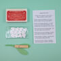 Mini Matchbox Gift With Felt Mistletoe And Heart Mini Mints, thumbnail 3 of 6