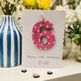 Personalised 6th Birthday Card Wooden Number Gift, thumbnail 8 of 9