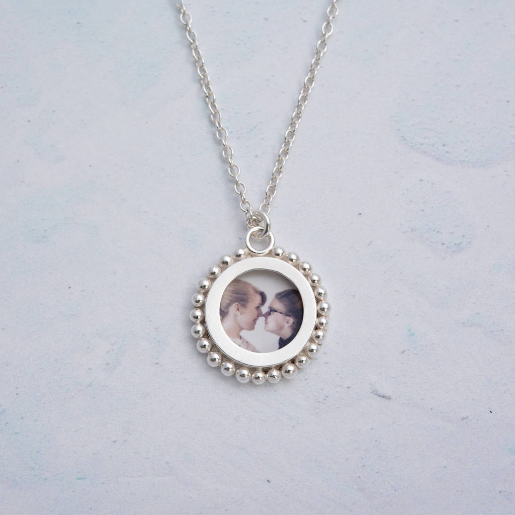 Silver Photo Locket By Elizabeth Designs