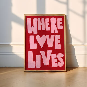 Where Love Lives Music Print, 6 of 12