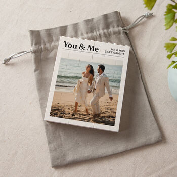You And Me Personalised Lego® Photo Building Block Keepsake, 2 of 3