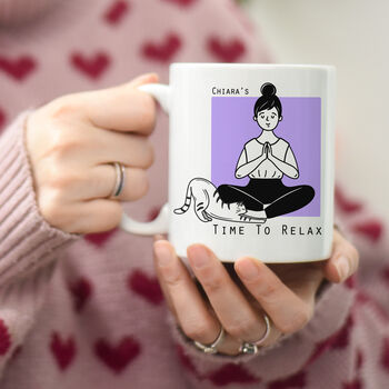 Personalised Yoga Gift Mug, 4 of 6