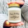 Happy Birthday Message Personalised Candle Gift Set, thumbnail 2 of 6