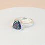 Purple Iridescent Triangular Crystal Ring, thumbnail 2 of 4