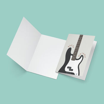 Bass Guitar Birthday Card | Fender P Bass Card, 2 of 6