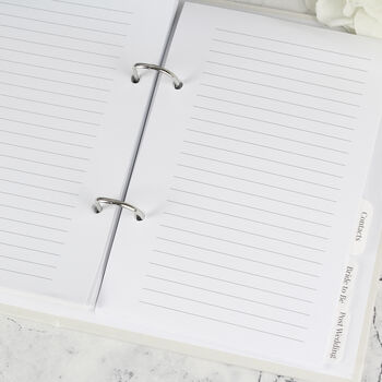 Wedding Planner With Photo – Personalised Ring Bound Organiser, 11 of 12