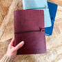 Vegan Leather Journal Cover – Customisable A5 Folio Planner System, thumbnail 1 of 12