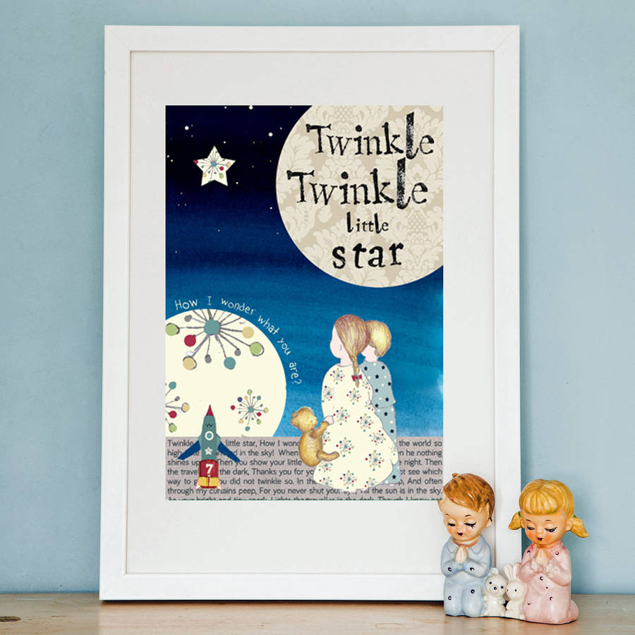nursery rhyme art - set of three by helena tyce designs ...