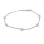 Nine Carat White Gold Quintate Diamond Bracelet, thumbnail 2 of 3