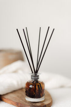 Sweet Honey And Tobacco Leaf Botanical Reed Diffuser, 3 of 8