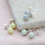 Pastel Swarovski Pearl Earrings, thumbnail 2 of 7
