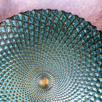 Peacock Design Glass Bowl, 4 of 6