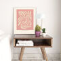 Botanical Pink Art Print, thumbnail 3 of 3