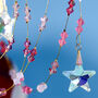 Pink And Reds Christmas Garland, Crystal Beaded, thumbnail 3 of 7