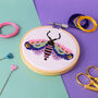 Moth Mini Cross Stitch Kit, thumbnail 4 of 4