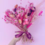 Bright Pink Dried Flower Arrangement, thumbnail 5 of 5