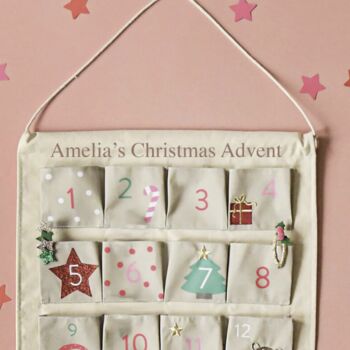 Christmas Reusable Fabric Advent Calendar, 2 of 4