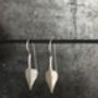 Tribal Earrings Silver, thumbnail 2 of 4