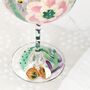 Hand Painted Floral Gin Glass, thumbnail 3 of 5