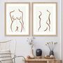 Nude Drawing Print Set Of Two, thumbnail 1 of 5