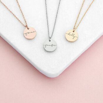 Personalised Disc Necklace, 2 of 8