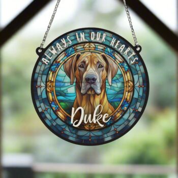 Great Dane Memorial Suncatcher, 4 of 6