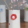 Personalised Stem Vase With Red Details, thumbnail 2 of 7