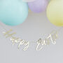 Gold Foiled Happy Easter Bunting Decoration, thumbnail 1 of 2