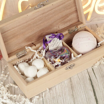 Personalised Birthstone Heart Bath Pamper Gift Set, 3 of 11