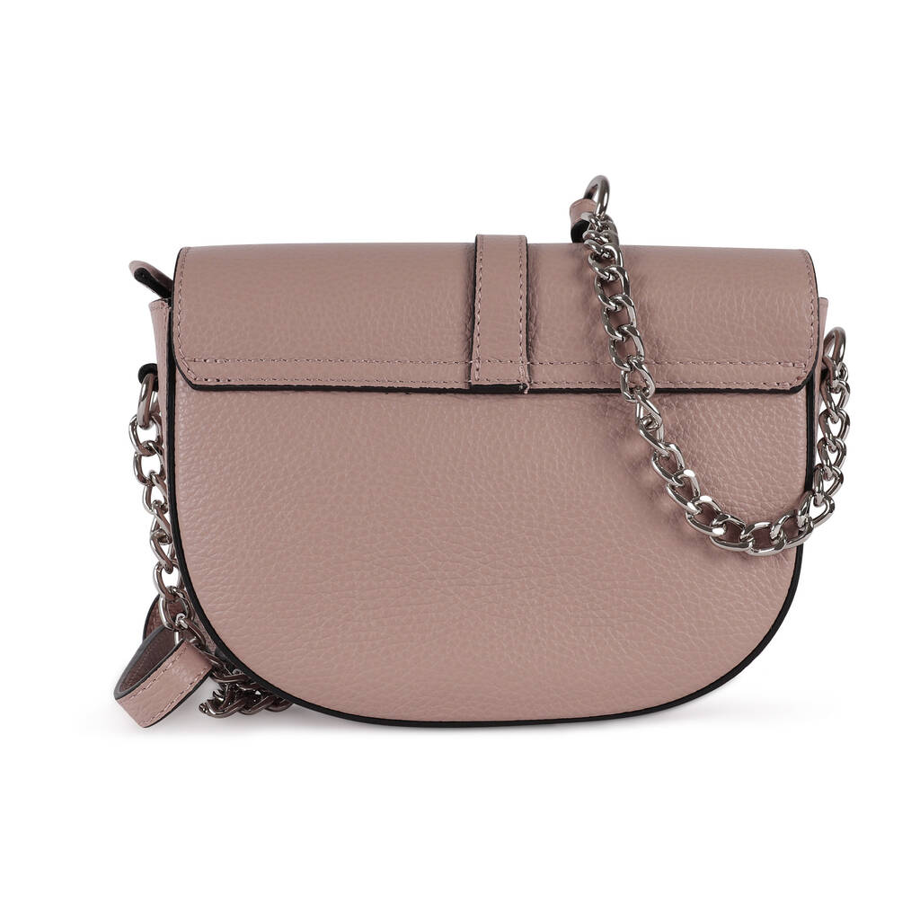 Leather Small Cross Body Saddle Bag, Rose Pink By The Leather Store ...