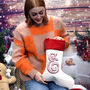 Personalised Initial Luxury Christmas Stocking Nordic, thumbnail 1 of 9