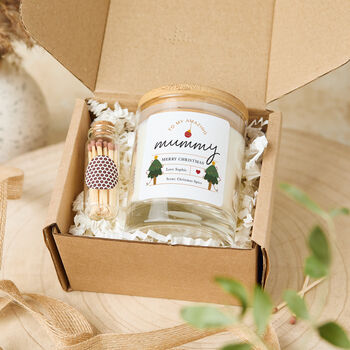 Personalised Mummy Christmas Candle Gift, 3 of 4