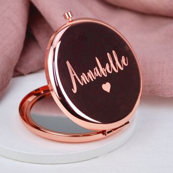 Personalised Name Compact Mirror, 3 of 6